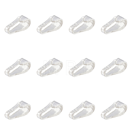 12Pcs 925 Sterling Silver Snap on Bails STER-HY0001-01B-1