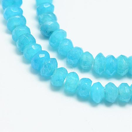 Natural White Jade Bead Strands G-R409-3x5-02-1