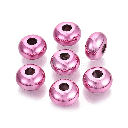 UV Plating Opaque Acrylic European Beads PACR-T017-19M-05-1