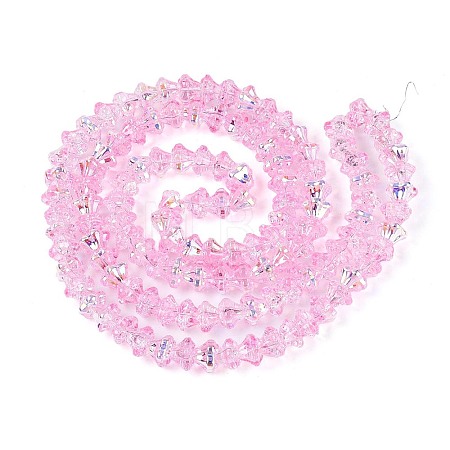 Electroplate Glass Beads Strands EGLA-T021-22E-1