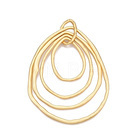 Rack Plating Eco-Friendly Alloy Big Pendants FIND-N005-35G-1