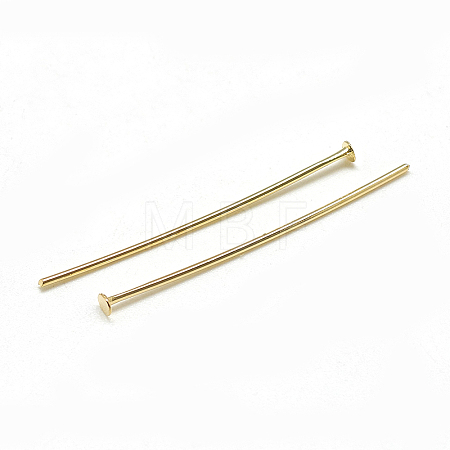 Brass Flat Head Pins X-KK-T032-092G-1