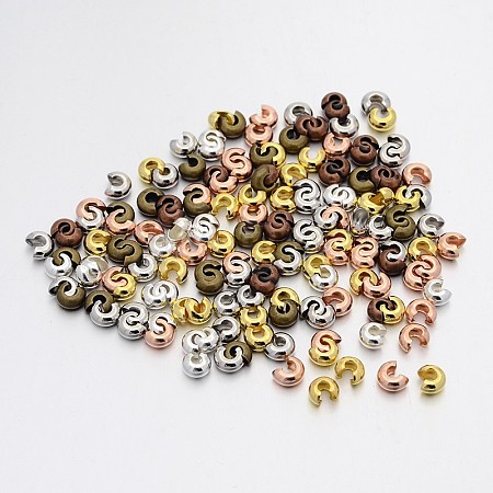 Iron Crimp Beads Covers IFIN-X0031-3mm-1