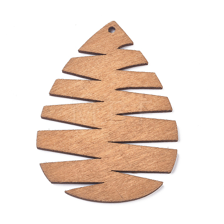 Wooden Big Pendants X-WOOD-WH0100-59E-1
