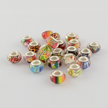 Large Hole Resin European Beads OPDL-R114-M2-1