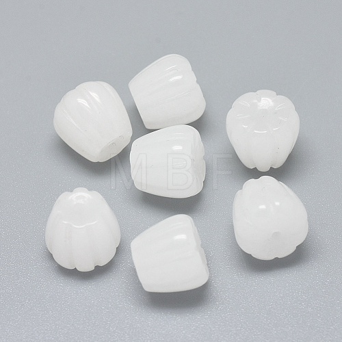 Autumn Theme Natural White Jade Beads G-F637-02D-1