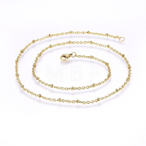 304 Stainless Steel Cable Chains Necklaces NJEW-P223-02G-1