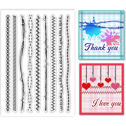 Custom PVC Plastic Clear Stamps DIY-WH0618-0143-1