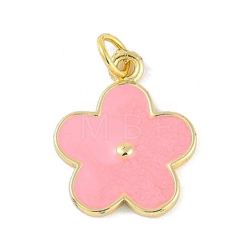 Brass Enamel Pendants KK-B114-08G-1