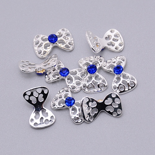 Alloy Rhinestone Cabochons MRMJ-WH0068-41B-04S-1