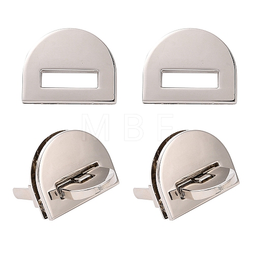 Zinc Alloy Bag Twist Lock Accessories FIND-WR0004-48-1