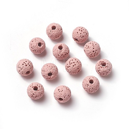 Unwaxed Natural Lava Rock Beads X-G-F325-8mm-A07-1