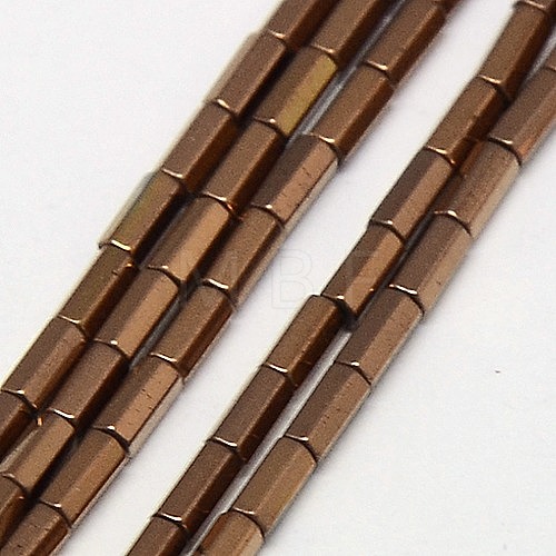 Electroplate Non-magnetic Synthetic Hematite Beads Strands G-J166-4x2mm-01-1