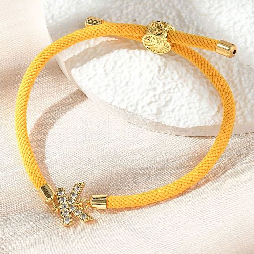 Adjustable Nylon Cord Bracelets BJEW-C096-01G-11-1