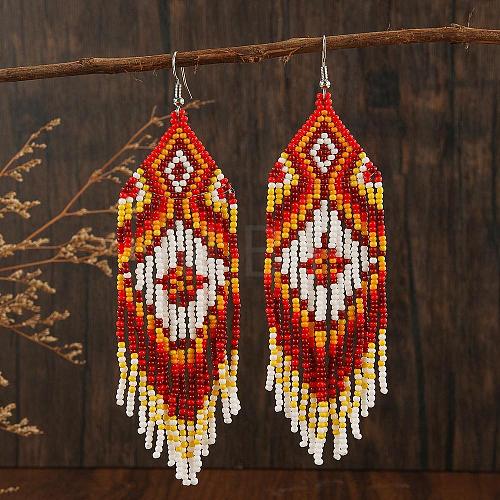 Bohemian Style Tassel Dangle Earrings YF4203-1-1