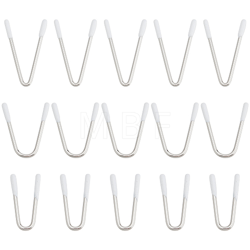   30Pcs 3 Style V Shape 204 Stainless Steel & Nylon Bra Underwire STAS-PH0005-40-1