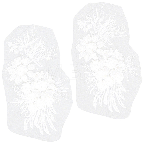 3D Flower Lace Appliques DIY-WH0430-459B-1