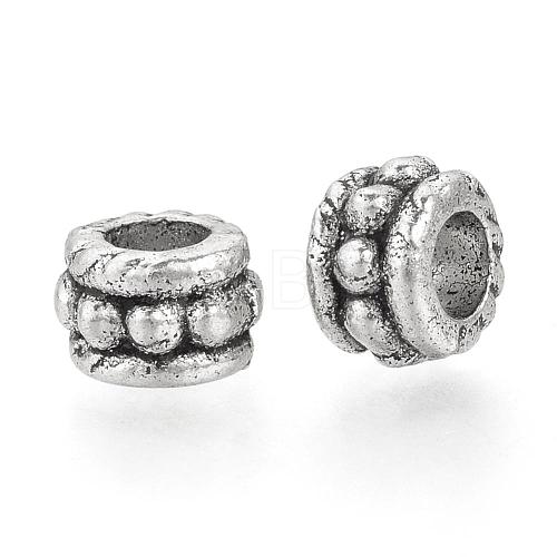 Tibetan Style Alloy Beads TIBEB-Q067-43AS-RS-1