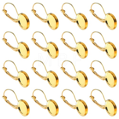 10Pcs Brass Leverback Earring Findings KK-YW0002-21G-1