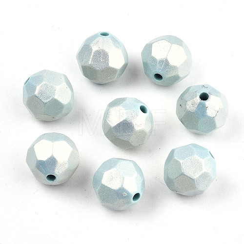 Spray Painted Acrylic Beads MACR-T037-05C-1