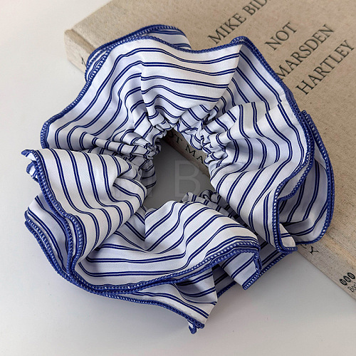 Striped Beach Vacation Style Polyester Elastic Hair Ties DH6221-1-1