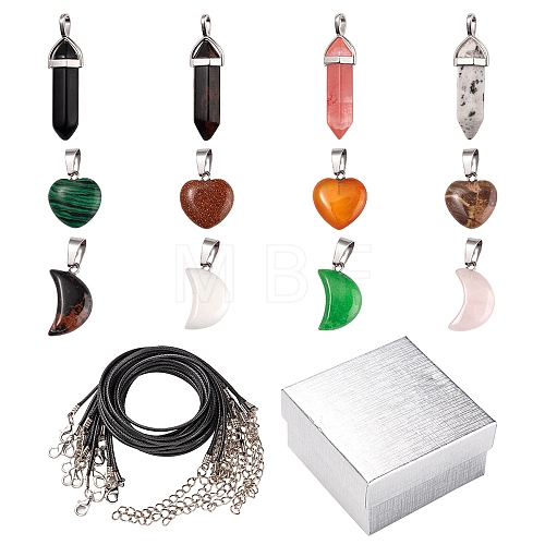 DIY Gemstone Necklace Making Kit DIY-FS0003-59-1
