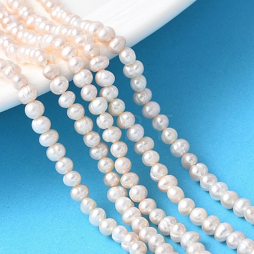 Natural Cultured Freshwater Pearl Beads Strands PEAR-I007-07L-04-1