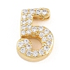 Brass Micro Pave Cubic Zirconia Pendants KK-B167-22G-5-1