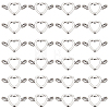 80Pcs Tibetan Style Alloy Bead Frame FIND-SC0011-46-1