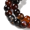 Natural Striped Agate/Banded Agate Beads Strands G-Z060-A01-B13-4