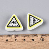 Printed Opaque Resin Beads RESI-N043-11-4