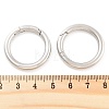 Non-Tarnish 316 Stainless Steel Spring Gate Rings STAS-M296-01P-E-01-3