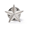 Pentagram Alloy Brooch JEWB-WH0027-01P-1