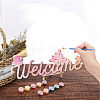 Laser Cut Basswood Welcome Sign WOOD-WH0123-096-7