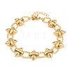 Punk 304 Stainless Steel Spiked Link Chain Bracelets for Women SA-H001-21G-3