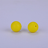 Round Silicone Focal Beads SI-JX0046A-134-2