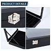 10 Grids Wood Coverd with PU Leather Necklaces Display Cases AJEW-WH20054-340E-5