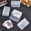 Plastic Card Storage Boxes with Hinged Lids LS-CON-WH20010-06A-3