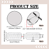 16Pcs Alloy Blank Flat Round Label Tags FIND-PH0062-03P-2