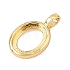 Brass Pendant Cabochon Settings KK-CBA968C-03G-03-2