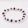 Gemstone Stretch Bracelets X-BJEW-JB02414-02-1