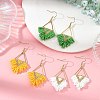 304 Stainless Steel Dangle Earrings EJEW-MZ00806-1