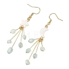 304 Stainless Steel Glass Dangle & Drop Earrings EJEW-JE07525-4