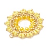 Seed Beads & Glass Beaded Pendants PALLOY-MZ01295-01-3