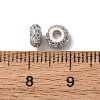 Brass Micro Pave Clear Cubic Zirconia Beads KK-C253-11P-3