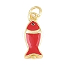 Brass Enamel Pendants KK-F938-20G-04-1