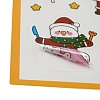 Christmas Theme PET Plastic Stickers AJEW-Q151-01E-2