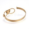 304 Stainless Steel Bangles BJEW-F354-15G-3
