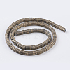 Vacuum Plating Electroplate Non-magnetic Synthetic Hematite Beads Strands G-F534-E-2