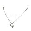 316 Stainless Steel Heart Locket Photo Pendant 304 Stainless Steel Satellite Chain Necklaces NJEW-JN06497-2